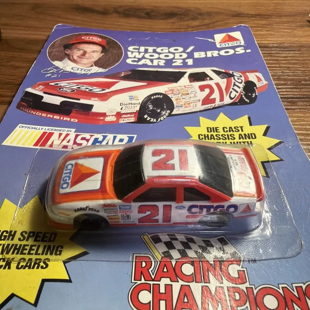 Citgo Wood Bros Car 21 Nascar Diecast Ford Thunderbird Morgan Shepherd 1/64